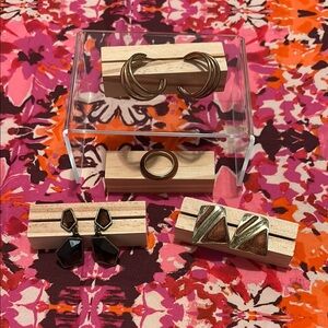 🍓Vintage Brown and Gold Coloured Jewelry Set